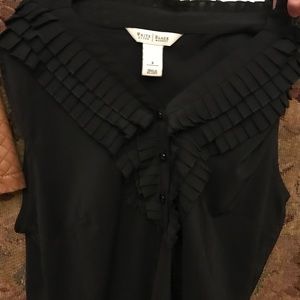 White House Black Market Black Blouse